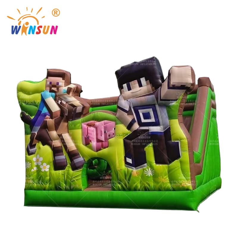 Minecraft Inflatable Jumping Combo