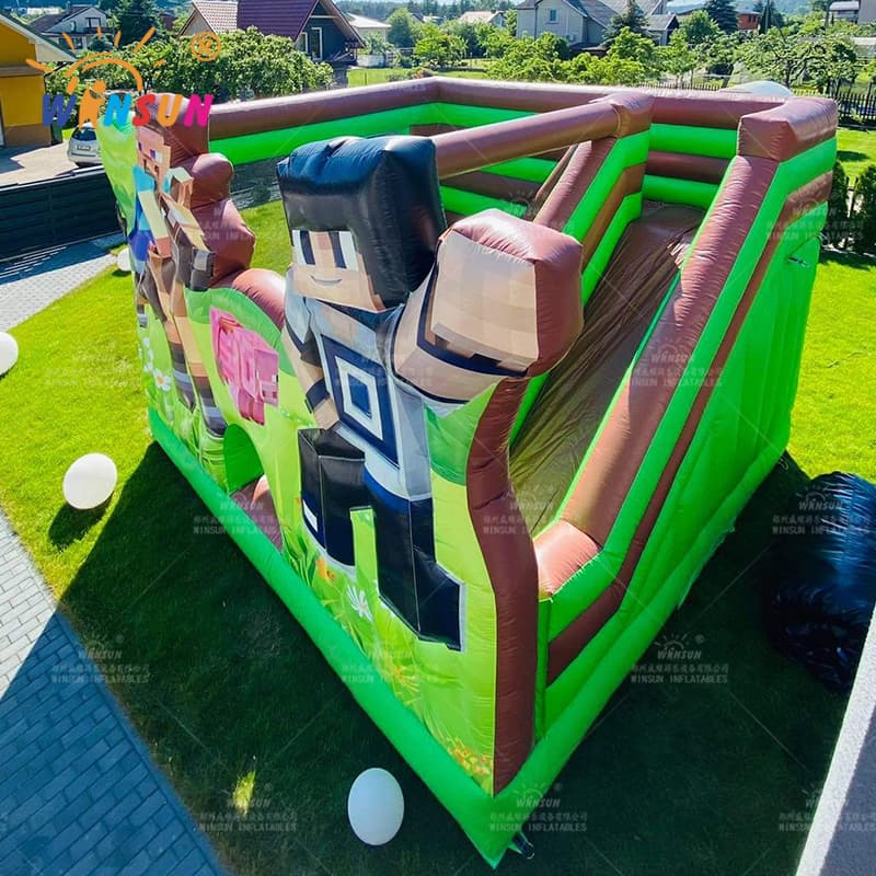 Minecraft Inflatable Jumping Combo