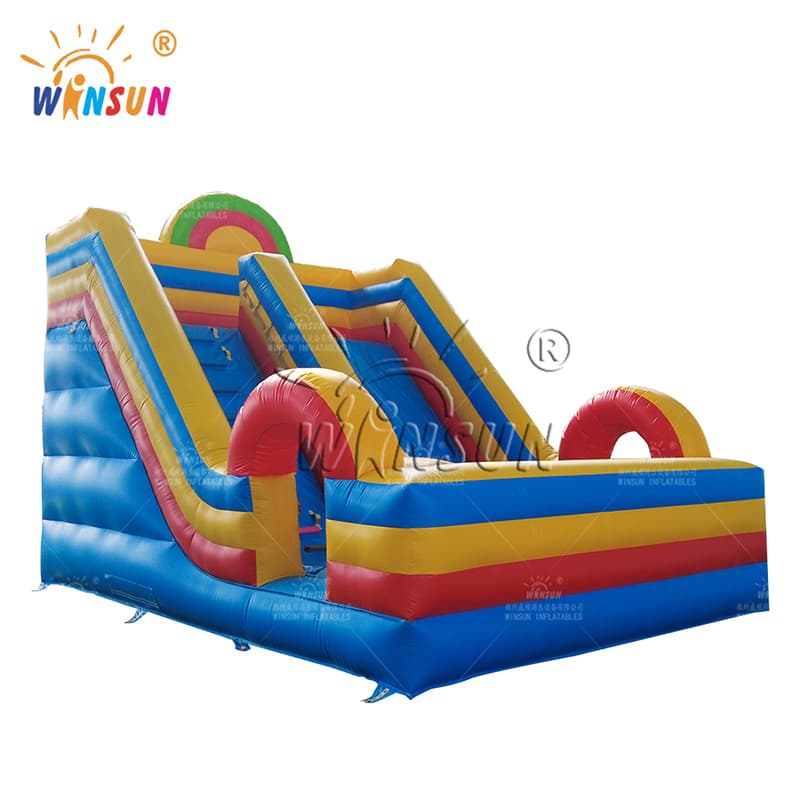 Commercial Rainbow Inflatable Slide