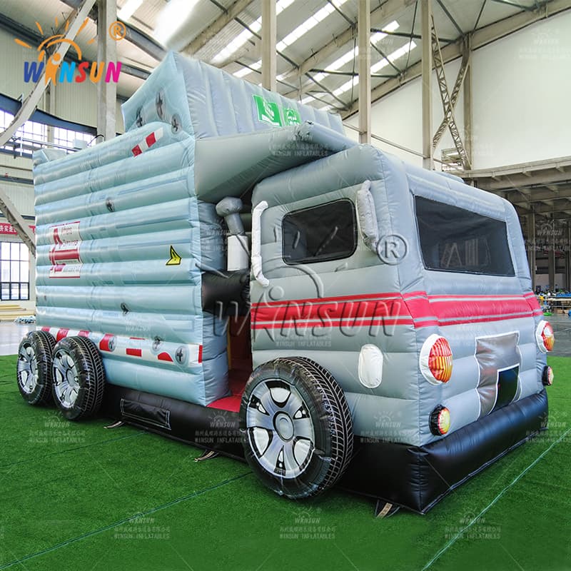 Custom Inflatable Garbage Truck Bounce House