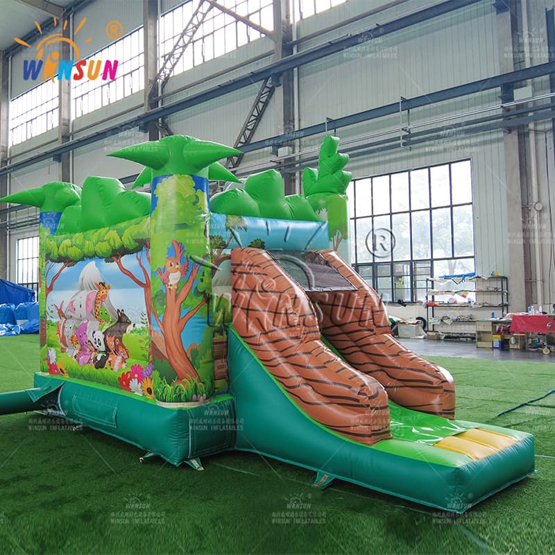 Jungle Animals Inflatable Jumping Castle