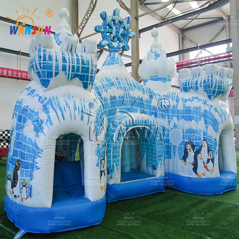 Antarctic Penguin Inflatable Ice Castle