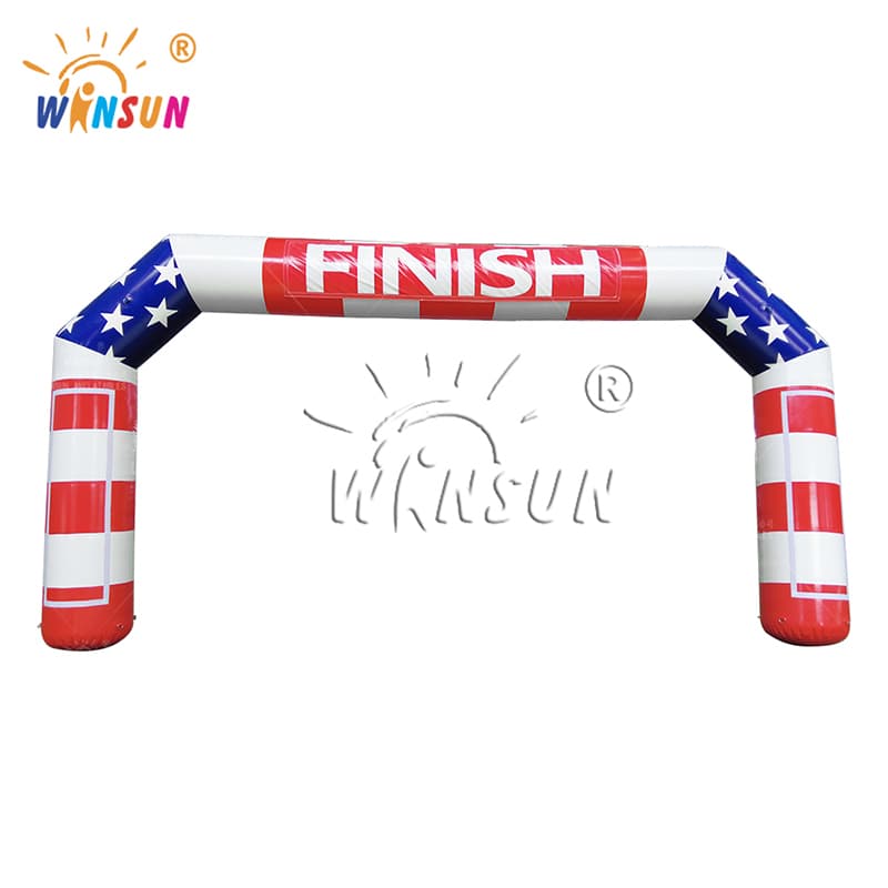 American Flag Theme Airtight Start/Finish Line Arch