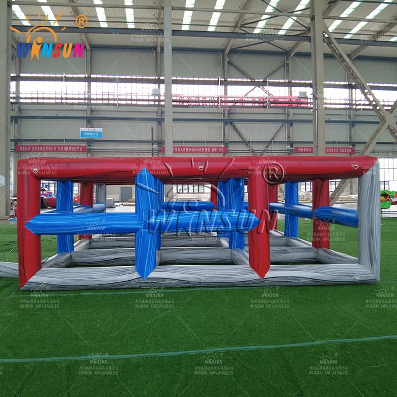 Inflatable 9 Square In The Air Interactive Game