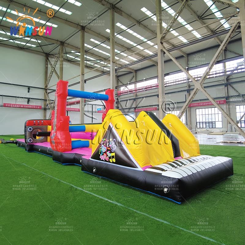 Music Themed Water Sports Inflatable Obstacle Course