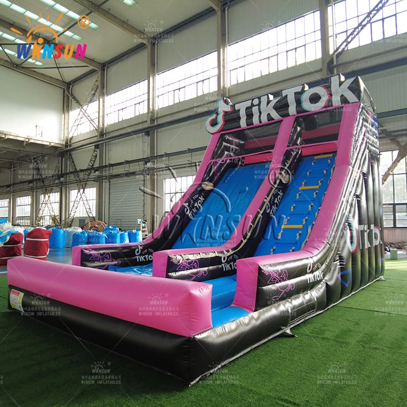 Custom Tiktok Themed Inflatable Slide