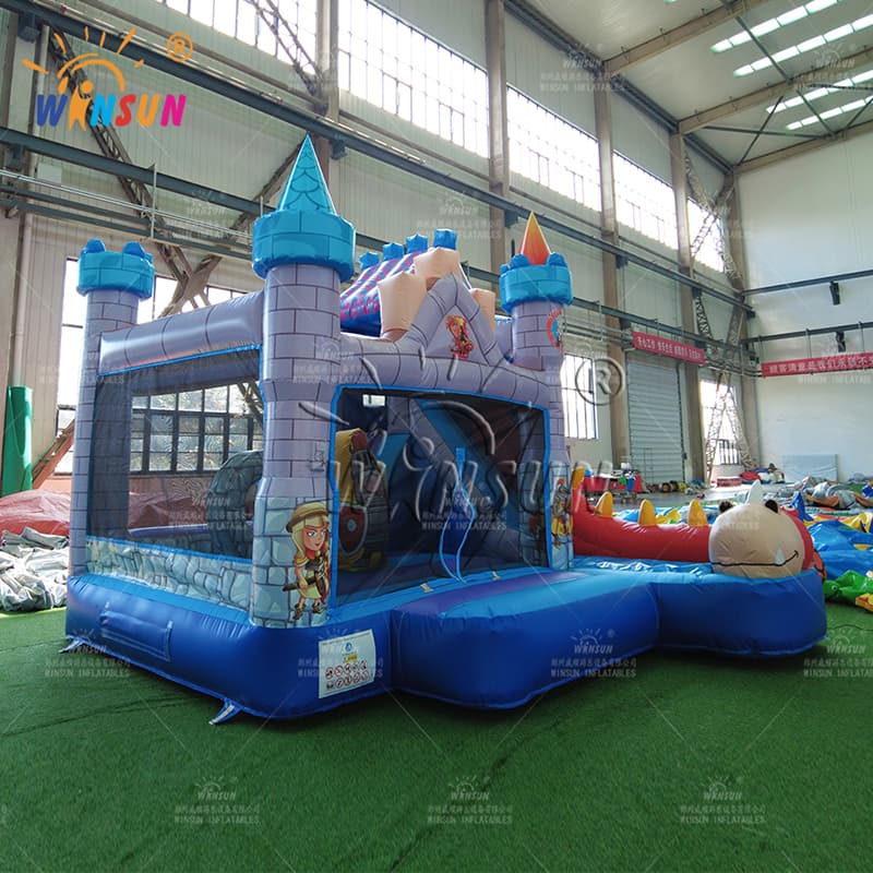 Dragons & Knights Bouncy Castle with slide