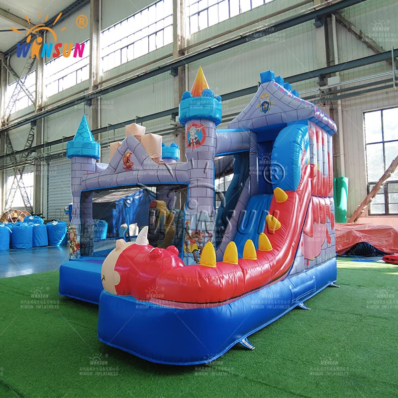 Dragons & Knights Bouncy Castle with slide