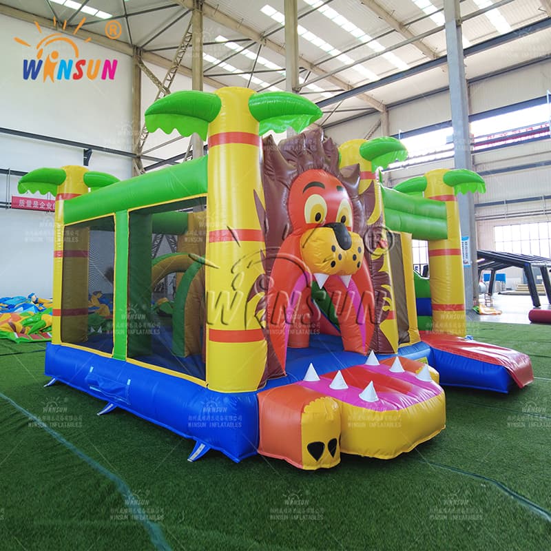 Jungle Lion Commercial Inflatable Combo