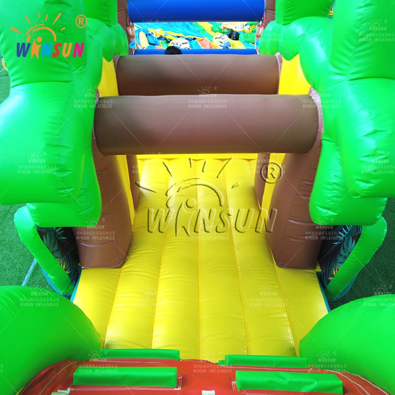Hawaii Theme Inflatable Pool Obstacle Course