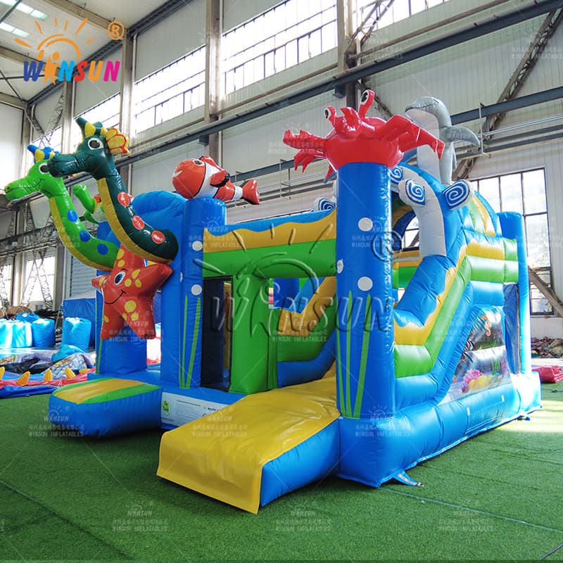 Inflatable Slide Combo Seaworld Bouncy Castle