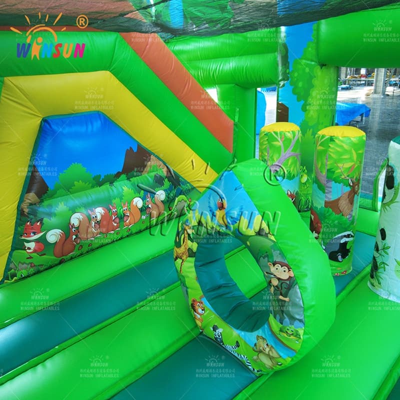 Jungle Theme Inflatable Jumping Combo