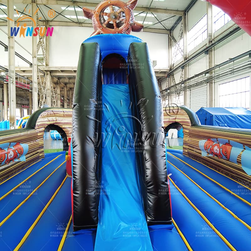 Giant Custom Pirate Ship Inflatable Playground