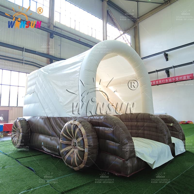 Custom Inflatable Slide with Sun Cover