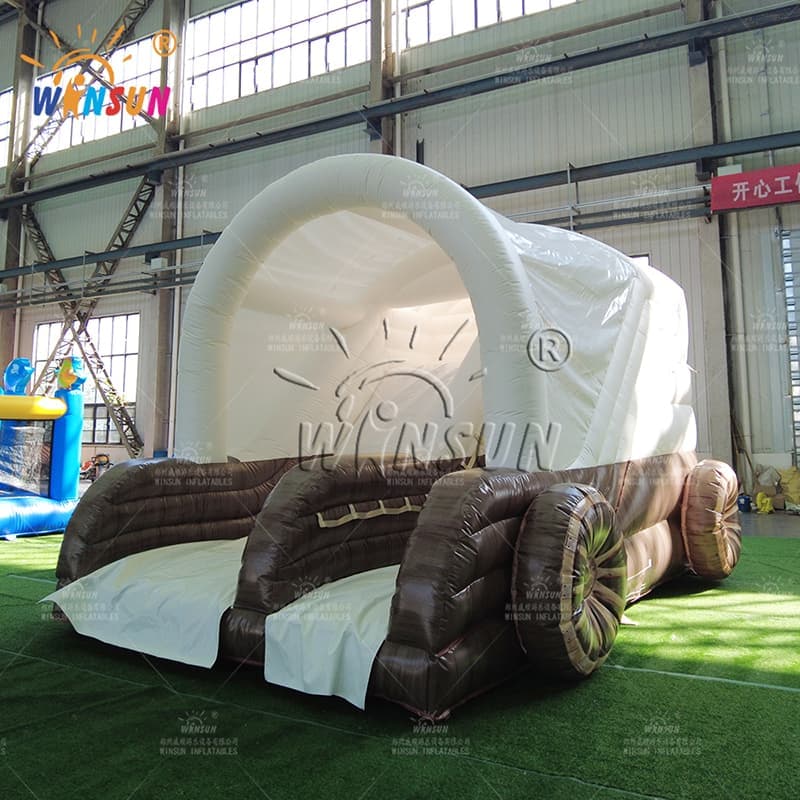 Custom Inflatable Slide with Sun Cover